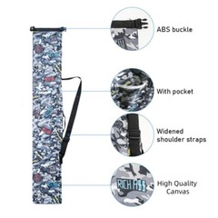 Folding Fishing Bag Fishing Rod Fishing Tackle Storage Bag Pouch Rod Case