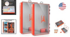 HyperSeal Fishing Tackle Box with One-Hand Access – 3700 Deep, 2 Packs for Ease