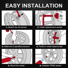 TPMS Sensor Ford, 315MHz Tire Pressure Monitoring System Sensor Set of 4 | Fi…