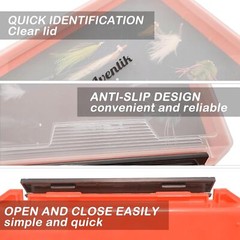 Aventik Fish Tackle Box Slit Foam Case Jig Box Head Hook Spinner Spoon Storage