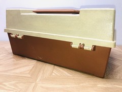 Plano Molding Co. Model 2200 2 Tray Tackle Box Vintage Fishing Gear