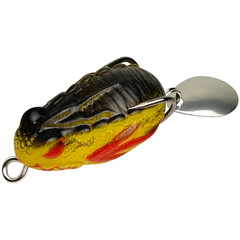 Silicone Topwater Frog Fishing Lure 4g with Enhanced Visibility Spinner Feature