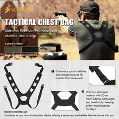 VOTAGOO HUNTING Tactical Chest Rig Bag, 3L Utility Hypalon Molle Chest Rig