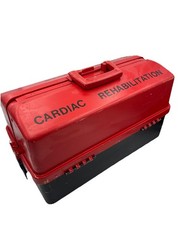 VINTAGE PLANO 8600 TACKLE BOX / Cardiac Rehab Box Large 6 Tray Excellent Made