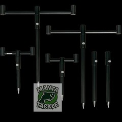 NEW Saber Bankstick Buzz Bar Carp Rod Pod Set Up 2 3 Rod 15 22 30cm Banksticks