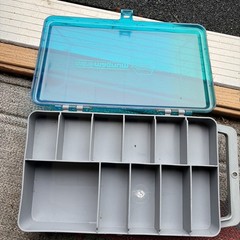 PLANO 3215 Mini Magnum Pocket Pak 2 Sided Fishing Tackle Box BLUE Vintage