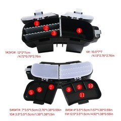 Multiple Compartment Fishing Baits Waist Pouches Waterproofed Adjustable Belt