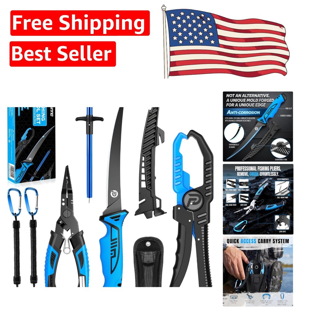 Professional Fishing Accessories: Corrosion-Proof Pliers Kit for Outdoors