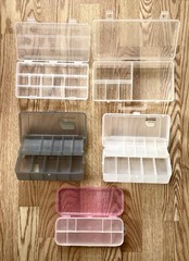 VINTAGE LOT OF 5 PLANO/UB SMALL TACKLE BOXES