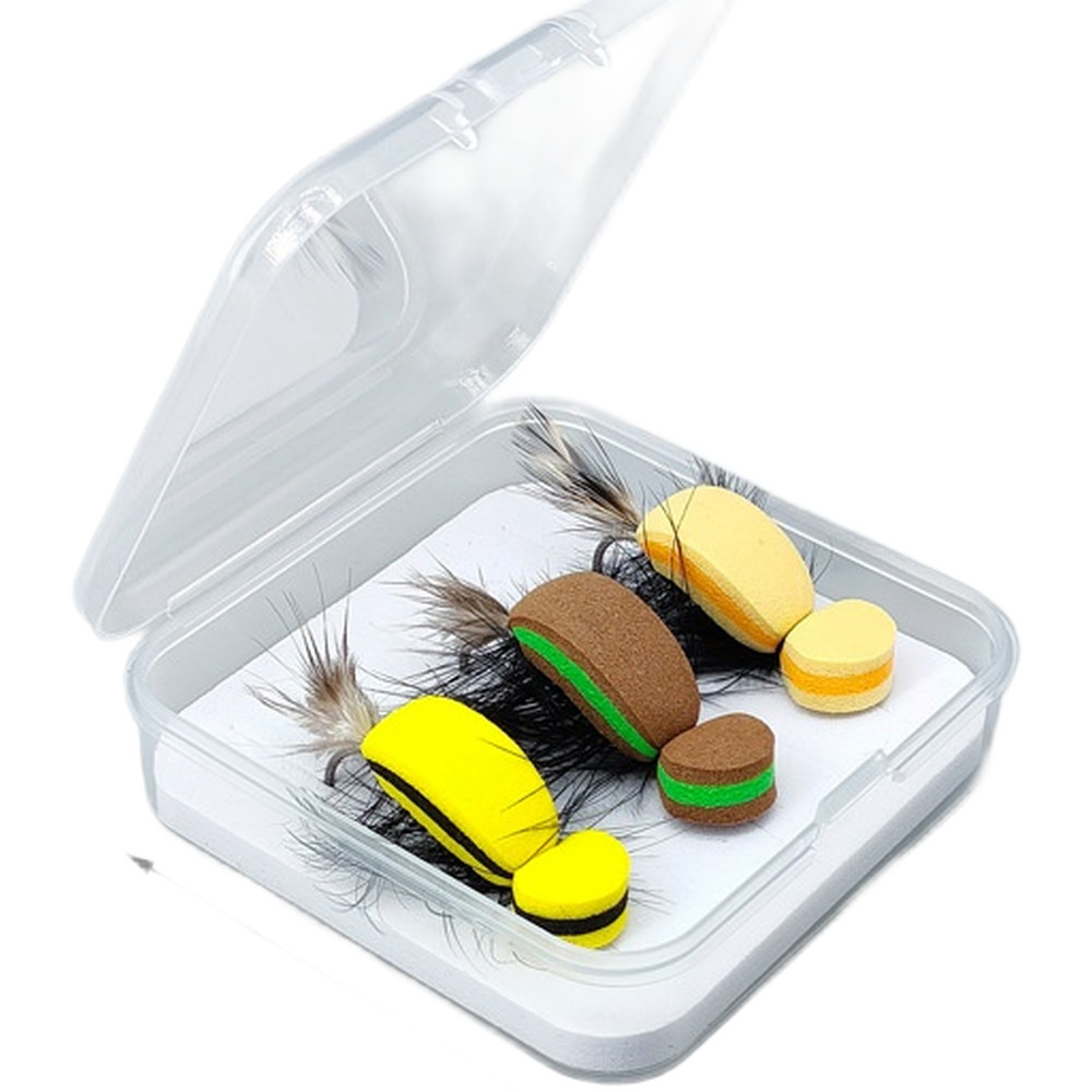 XB085 Foam For Beetle Dry For Fly Lure 3 Pack for Clear Water For Fly Fishing