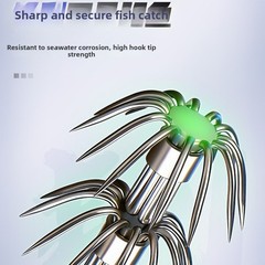 Squid Fishing Lure for OCTOPUS Fishing Lure Night Fishing Noise Tremor