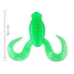 Curly Leg Floating Frog Lure Set 6 Colors Silicone 4cm 1 9g for Largemouth Bass