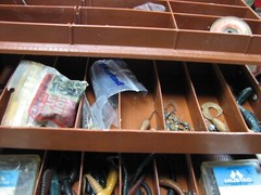 Vintage Fenwick 1060 Fishing Tackle Box Loaded With Fishing Gear As Shown NICE