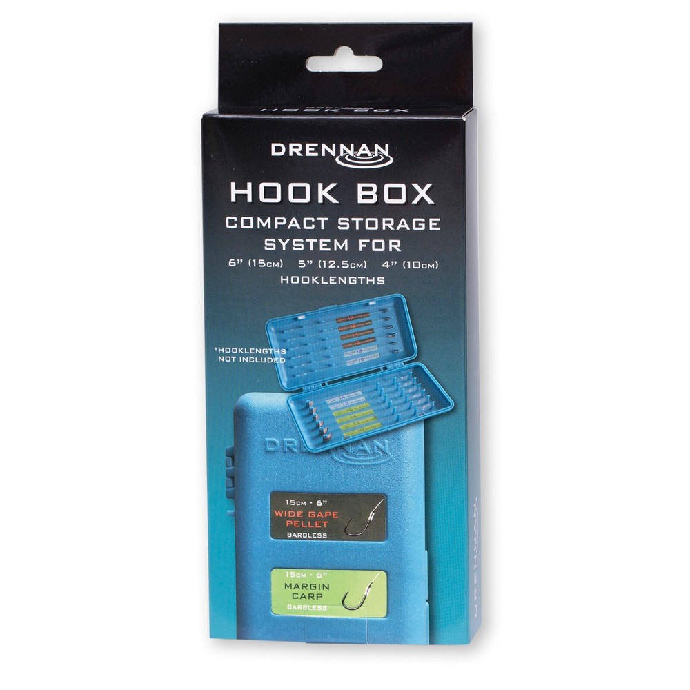Drennan Hook Box 6″ (15cm) – Hook Length Storage – Pole Match Coarse – LUDHX001