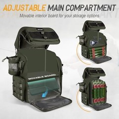 Fishing Backpack 900D Water-Resistant Tackle A2: Green (without Boxes)