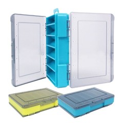 Multi Compartment Visible Case Double Side Fishing Lures Baits Hook Container