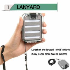 NDS Waterproof Plastic Fly Fishing Box Case Double Side Fishing Case with Foam