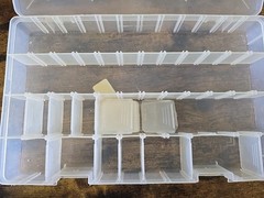 Bass Pro Shops- #991847- Plastic Lure Storage Case- Nice !! W/ Tabs 14″x9″