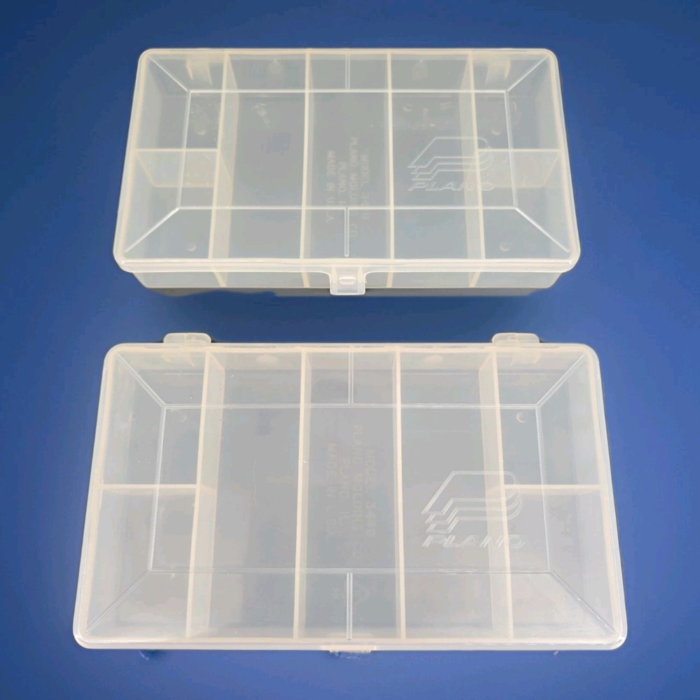 Plano Model 3449 Stowaway Box 6.5″ x 3.75″x 1.15″ Old Stock From 90’s Lot Of 2