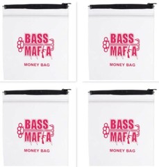 (4) Bass Mafia Heavy Duty 7″x8″ Fishing Waterproof Money Bag Brand New