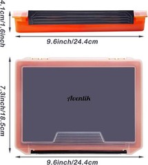 Aventik Fish Tackle Box Slit Foam Case Jig Box Head Hook Spinner Spoon Storage