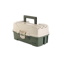 Portable Fishing Tackle Box with Deep Storage, Rust-Proof Latch, Top Access, USA