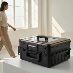 Fishing Tackle Box Portable Double-Layer Tackle Box Heavy-Duty for Fishermen