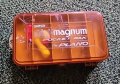 Mini Magnum 2 Sided Pocket Pack By Plano 3213 Fishing Lures Tackle Box Vintage