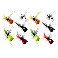 Casting Fly Set with Feather Tail and Single Hook Build for Fly Use