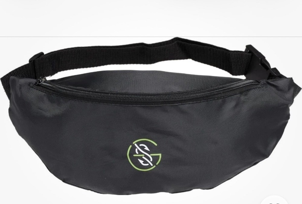 Googan Squad Black Waist Hip Bag Fanny Pack Fishing Carry Tote