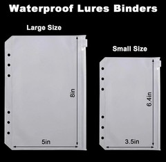 Dr.Fish Bait Binder Bags Worm Wallet Binders Travel Portable Compact Tackle Stor