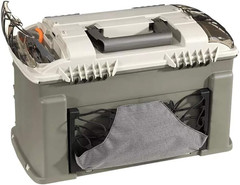 Elite Series Ultimate Angled Tackle System, Graphite & Sandstone, Includes 6 Sto