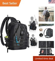 Ergonomic Fishing Sling Bag with Multiple Pockets – Ideal for Outdoor Adventures