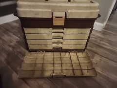 Plano 758 Tackle Box 4 Drawer Storage Made in the USA RARE