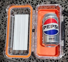 Plano Waterproof Polycarbonate Storage Box – 3500 Size – Orange/Clear – 145000