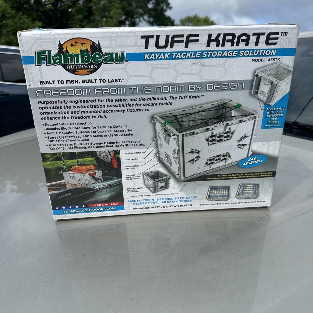 Flambeau Outdoors, Tuff Tainer Utility Tackle Box with Zerust, 5007, Large