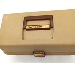 Vintage Flambeau 1423 Adventurer Ultralite Tan 3 Tray Tackle Box