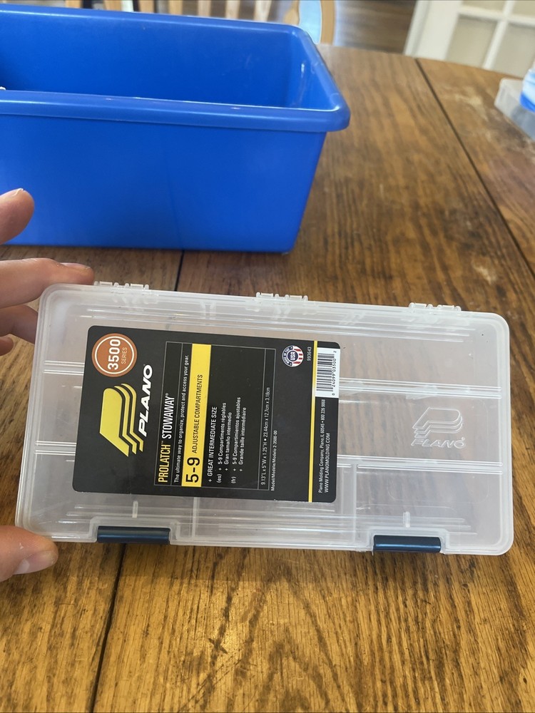 Plano 2350000 Compartment Box 5 To 9 Compartments, Plastic, No Dividers