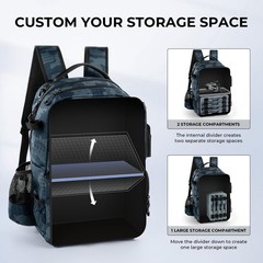 Kastking Baitspace 50L Fishing Tackle Backpack Removable Bait 4 Tackle Boxes2