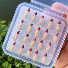 Jiangchui Silicone Maggot Soft Bait for Bass For Trout Crappie Fishing