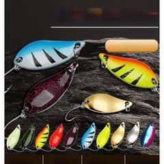 3 1.4cm Metal Spoon Lure for Trout Bass Perch Stream Lake Pond Fishing
