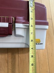 Plano One Tray Burgundy/White Tackle Box Model 6201 with Wazp Crappie Kit