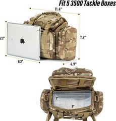 Versatile Fishing Tackle Bag with 60 Lure Kit – Ideal for All Fishing Adventures
