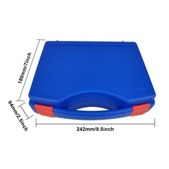 Large Streamer Fly Box Click Lock Storage Boating 9.68×7.2×2.56 Inch Blue
