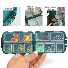 Fishing Storage Box Container Tackle Hobbies Compartments 9.9*6.5*3cm Waterproof