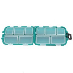 Fishing Storage Box Container Tackle Hobbies Compartments 9.9*6.5*3cm Waterproof