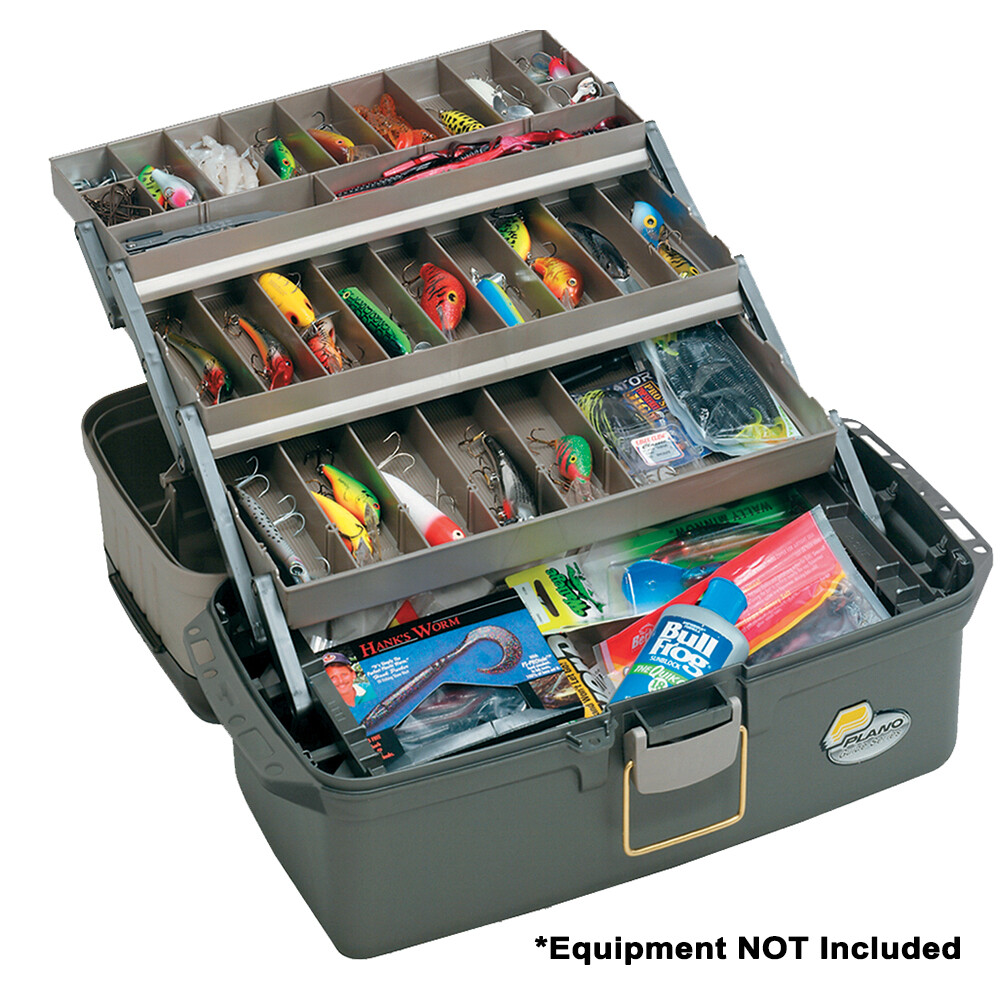 Plano Guide Series&trade; Tray Tackle Box – Graphite/Sandstone