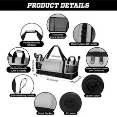Morxplor Insulated Fish Cooler Kill Bag Flat Bottom-25X17.5 40X16 60X20Inches