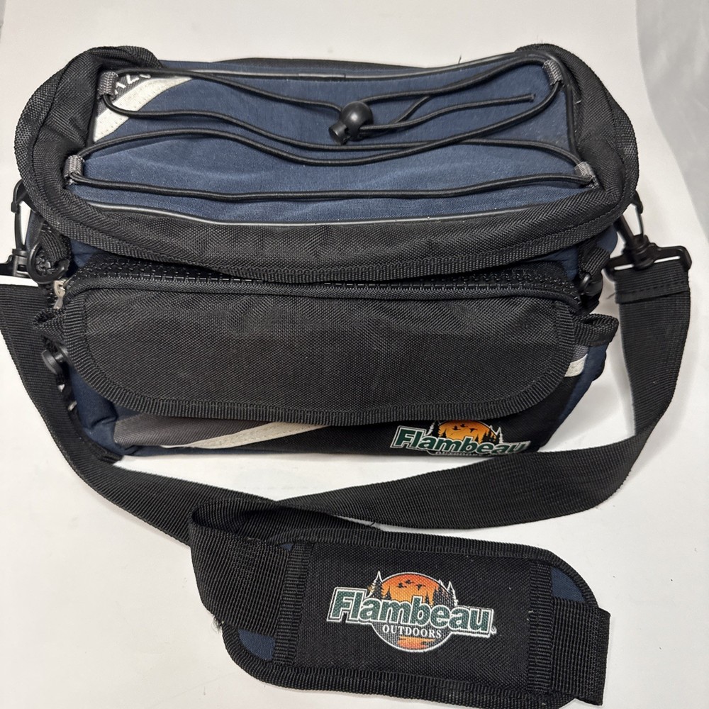 Flambeau Outdoors Fishing/Hunting AZ3 Bag Multiple Zippers Pockets Strap