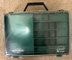 Plano Tournament Boat Box Tackle Craft Storage Double Level Compartments 17x11x5